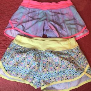 Ivivva Size 12 girls shorts excellent shape 2 pair